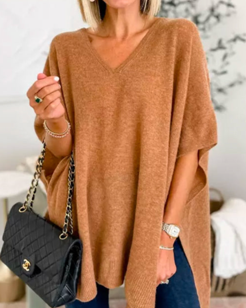 Azaria | Oversized Knit Poncho