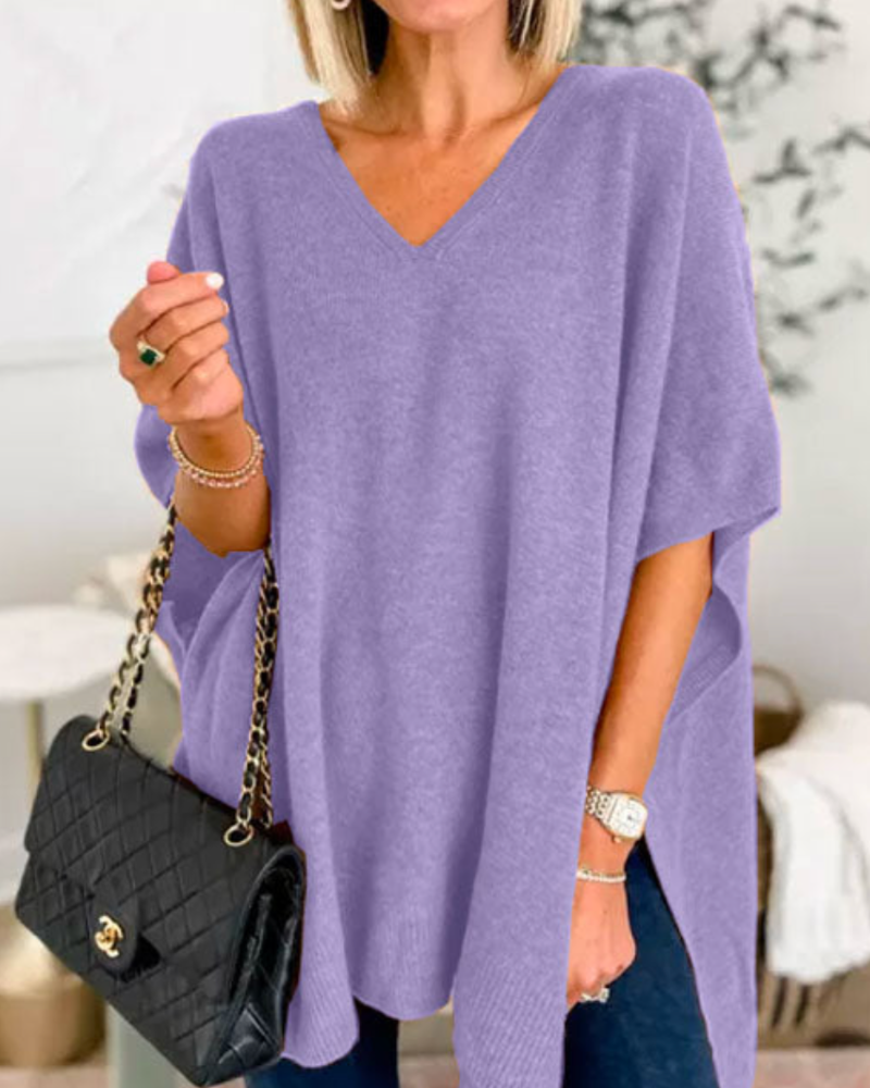 Azaria | Oversized Knit Poncho