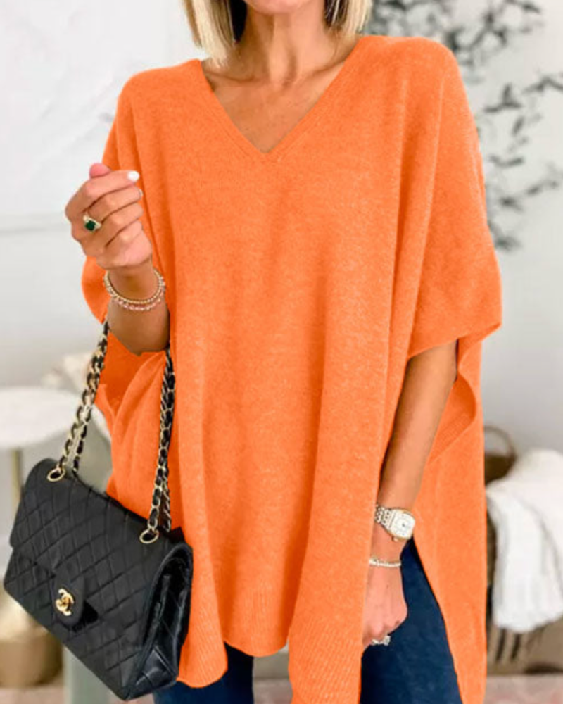 Azaria | Oversized Knit Poncho