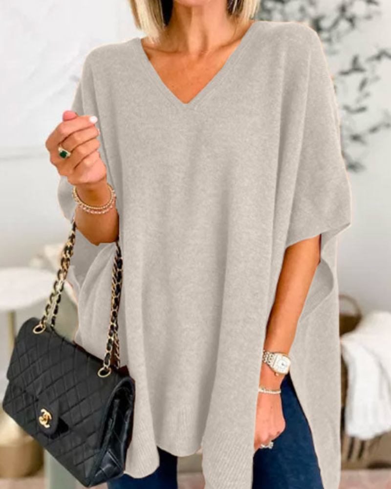 Azaria | Oversized Knit Poncho