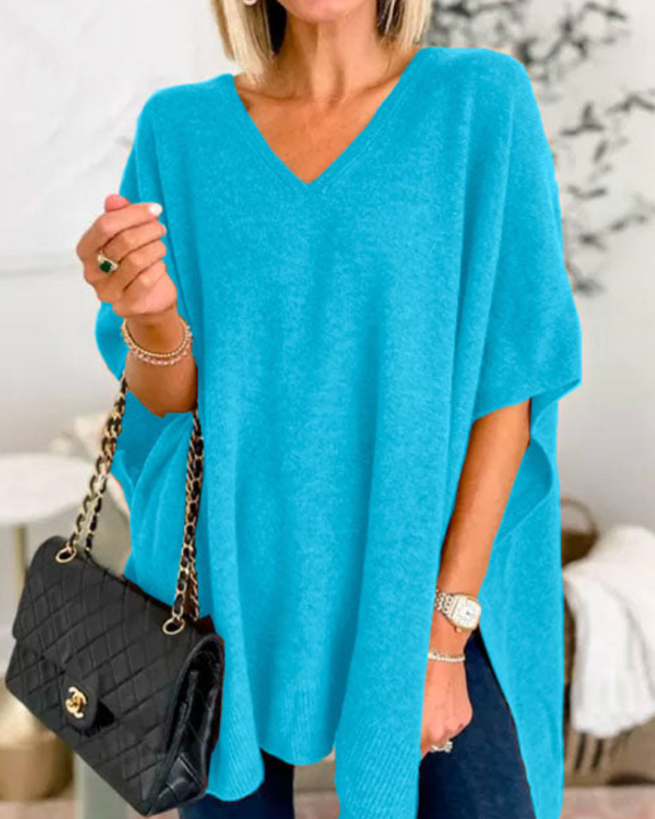 Azaria | Oversized Knit Poncho