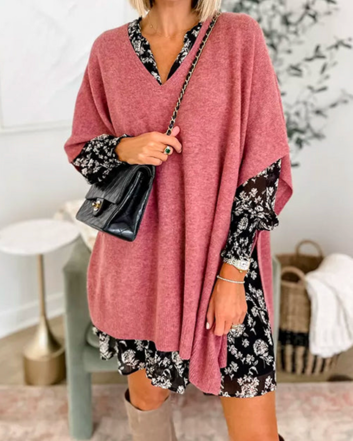 Azaria | Oversized Knit Poncho