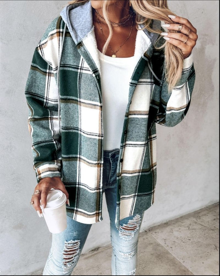 Zarina | Plaid Fleece Shacket