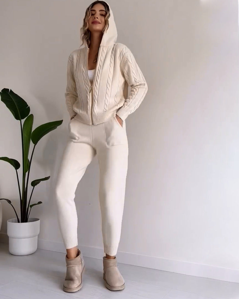 Emilia | Cable Knit Lounge Set