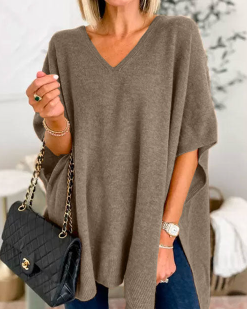 Azaria | Oversized Knit Poncho