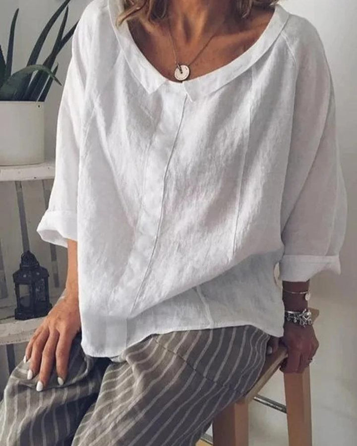 Maya | Relaxed Linen Top