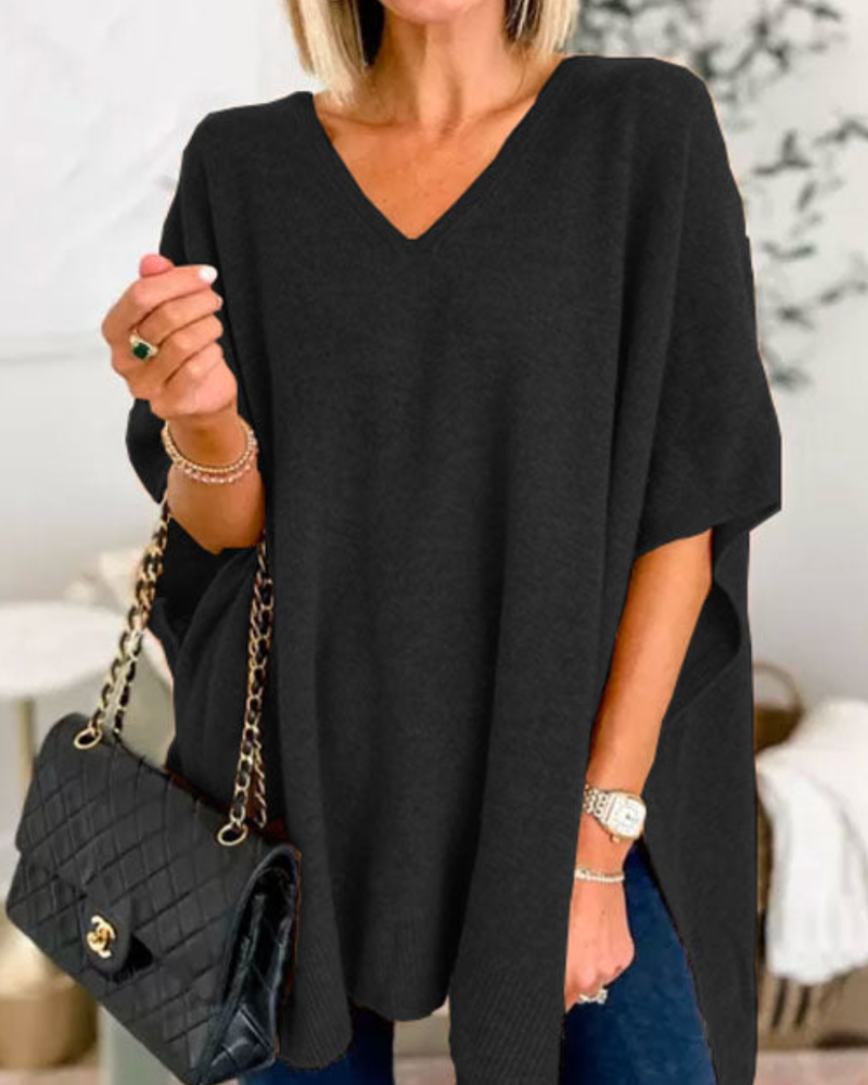 Azaria | Oversized Knit Poncho