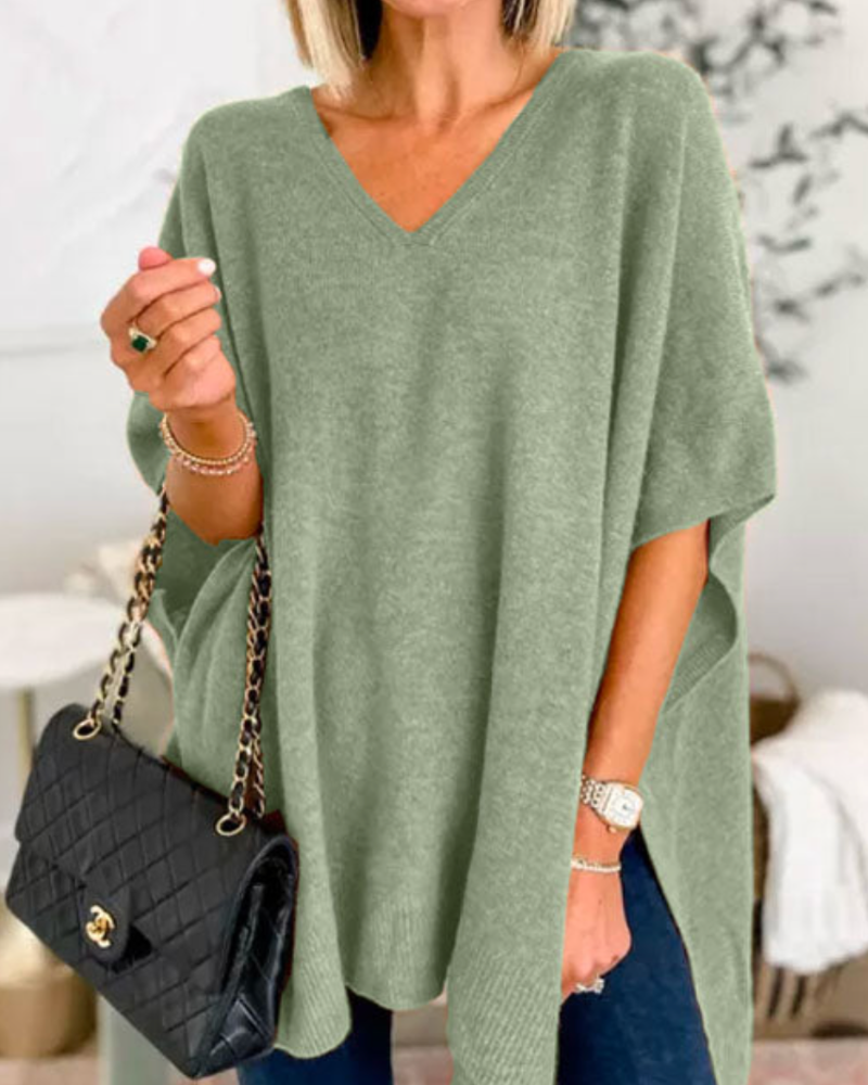 Azaria | Oversized Knit Poncho