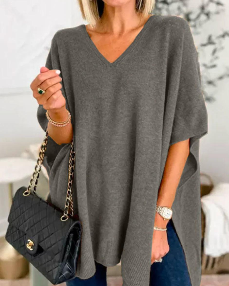 Azaria | Oversized Knit Poncho