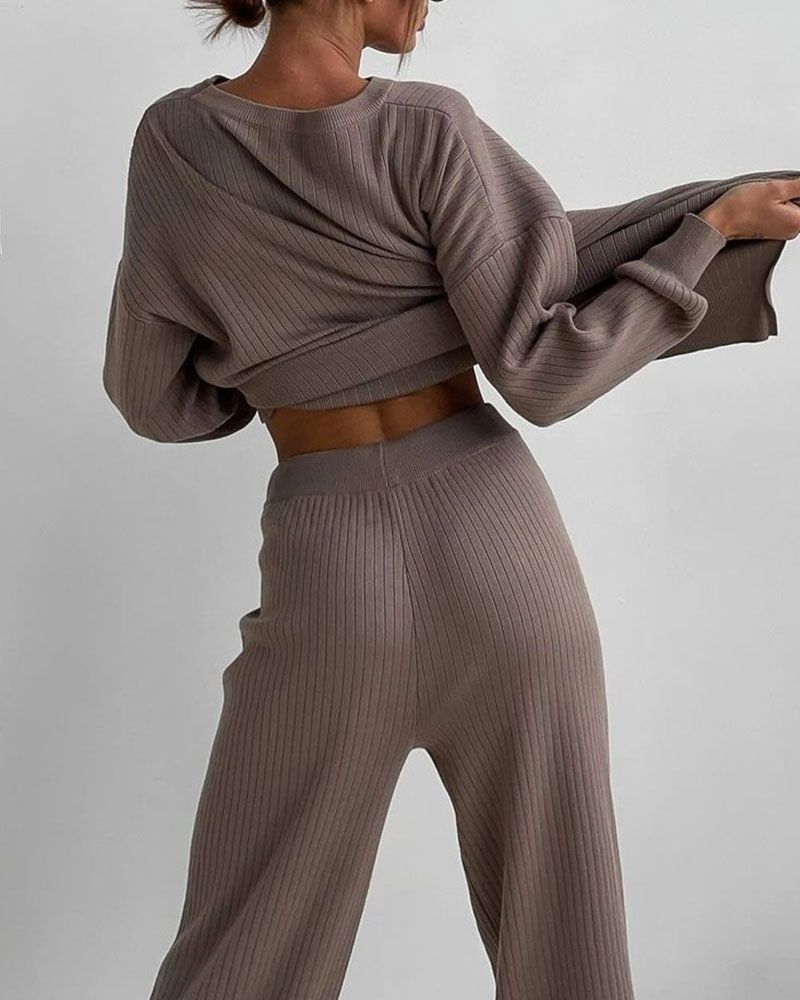 Harper | Ribbed Knit Set