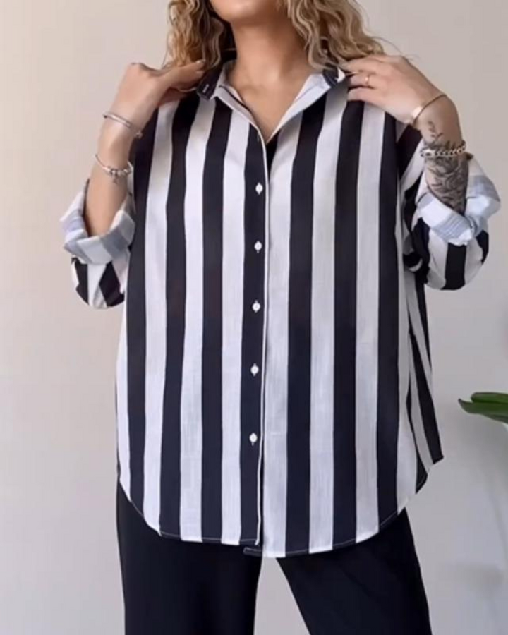 Darian | Striped Button-Up Shirt