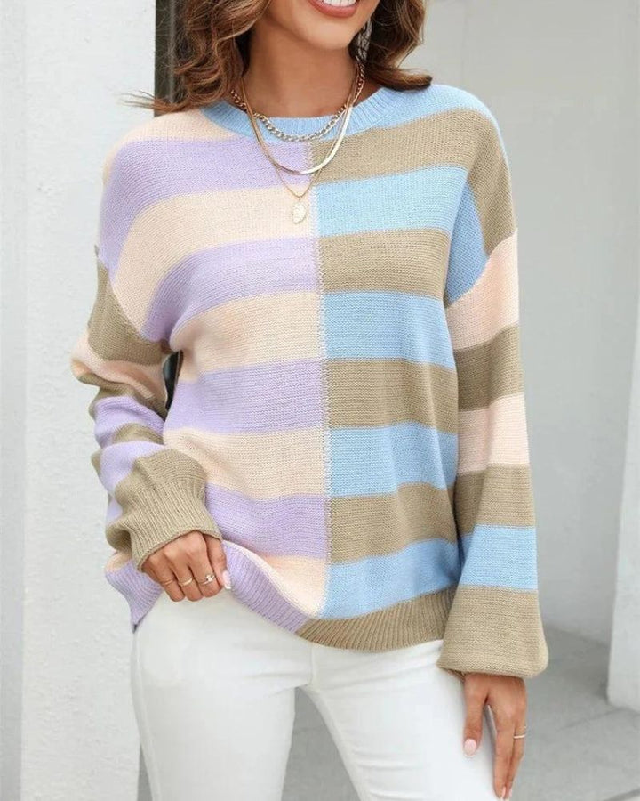 Azura | Pastel Stripe Sweater