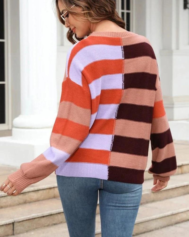 Azura | Pastel Stripe Sweater