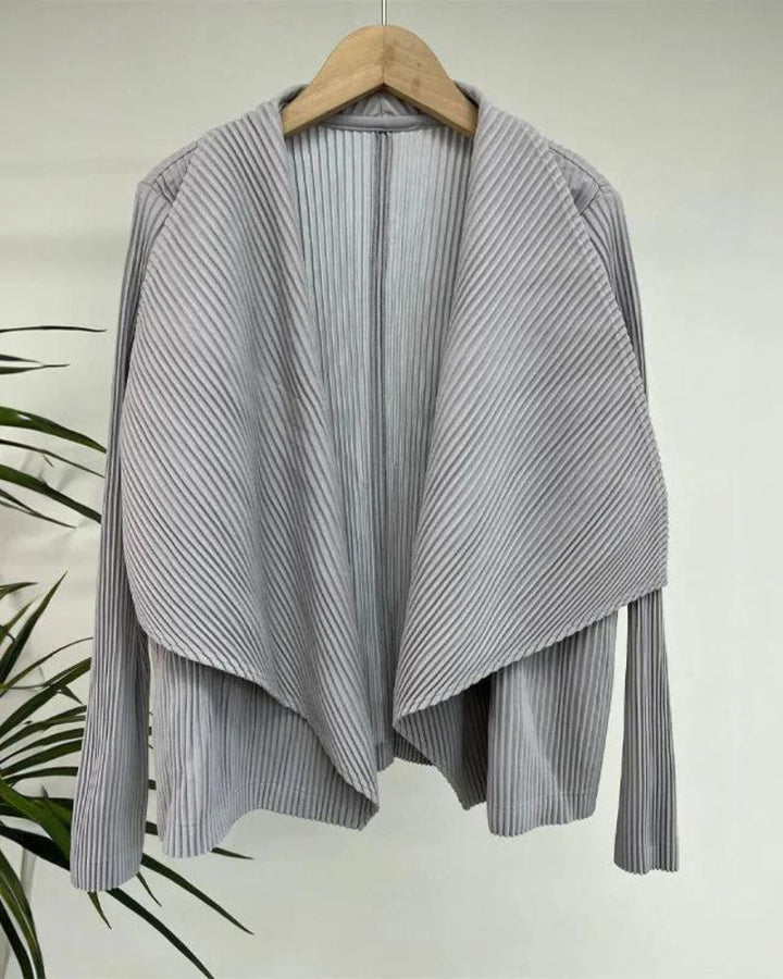 Eulalia | Pleated Drape Cardigan