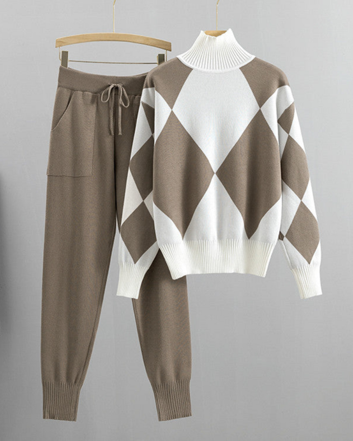 Brooklyn | Argyle Knit Set