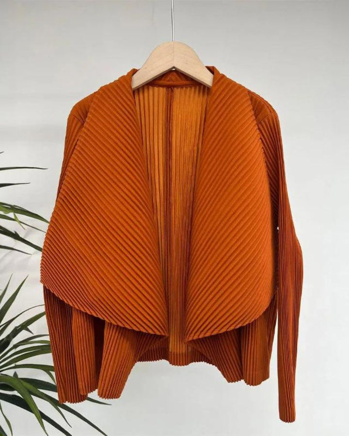 Eulalia | Pleated Drape Cardigan