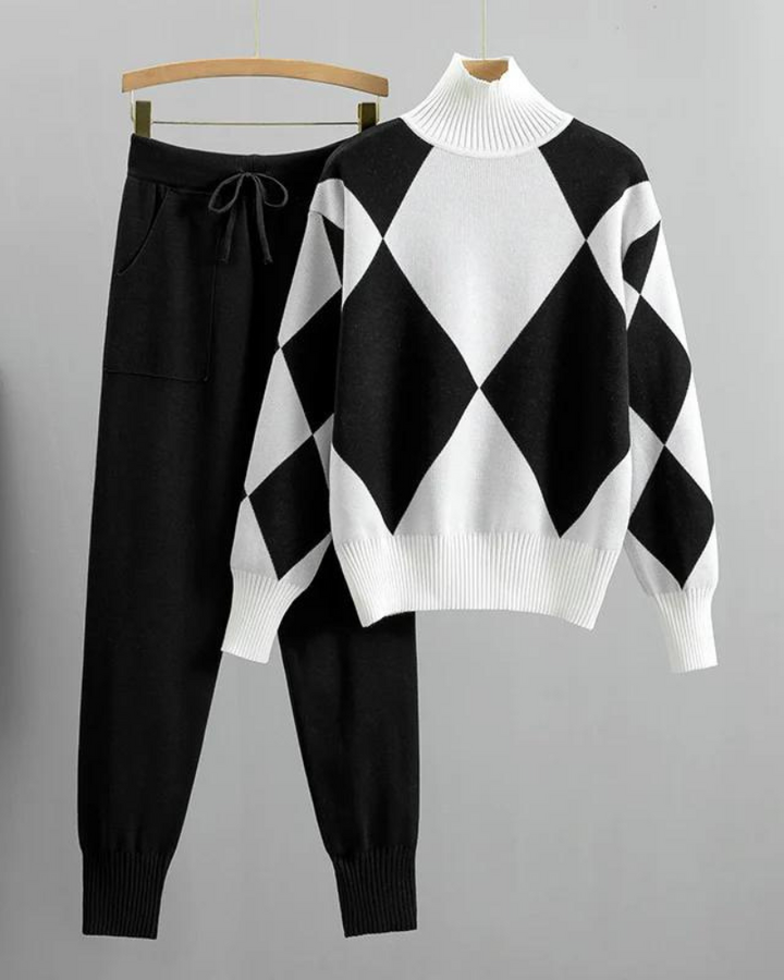 Brooklyn | Argyle Knit Set