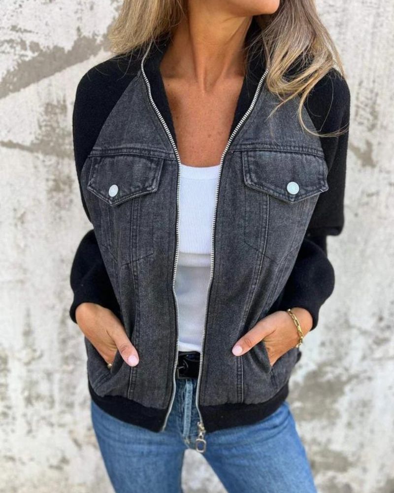 Arietta | Contrast Denim Jacket