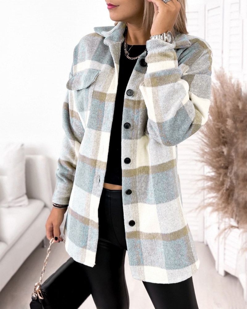 Maene | Oversized Plaid Shacket