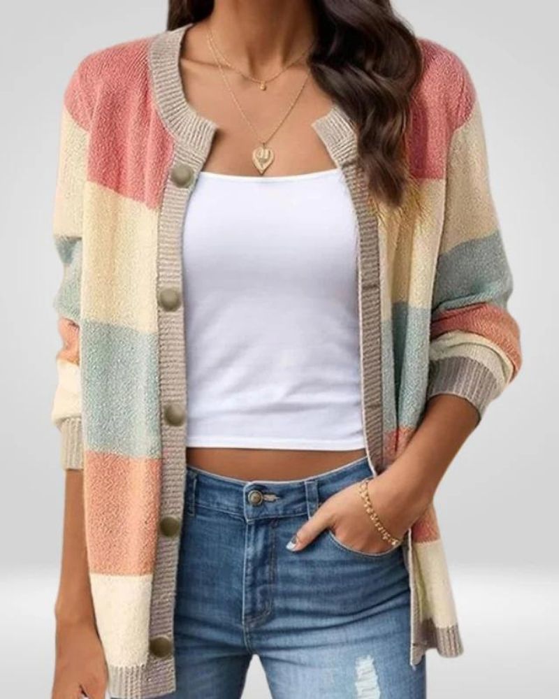 Lyanna | Pastel Stripe Cardigan