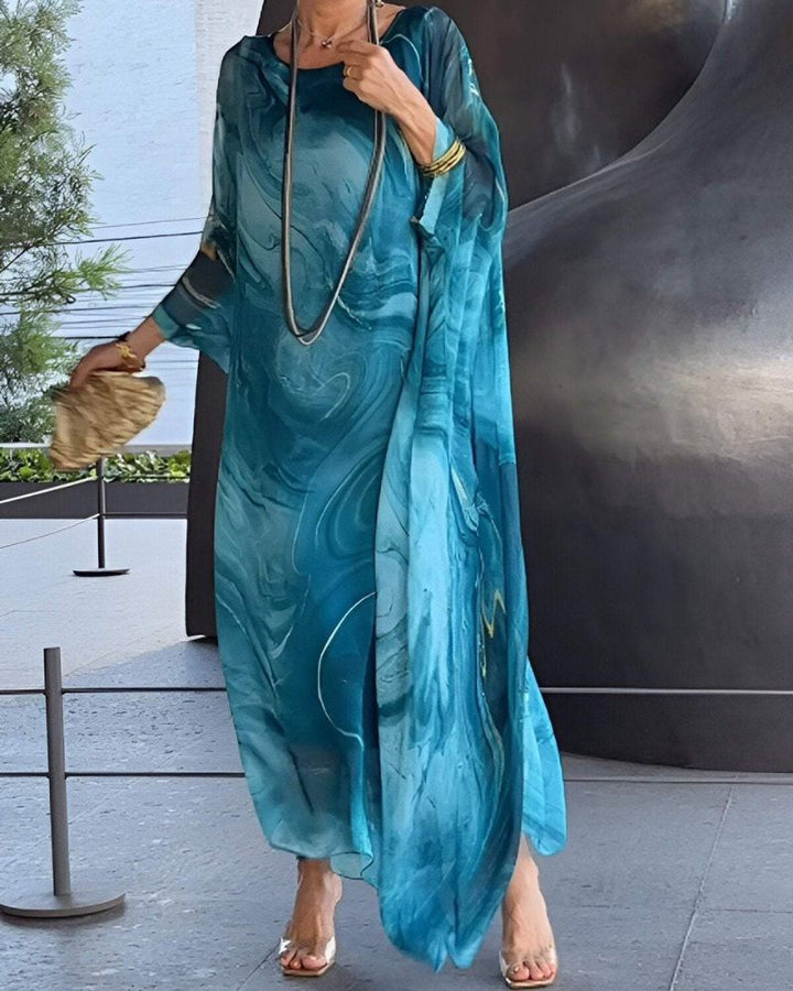 Elara | Ocean Breeze Kaftan