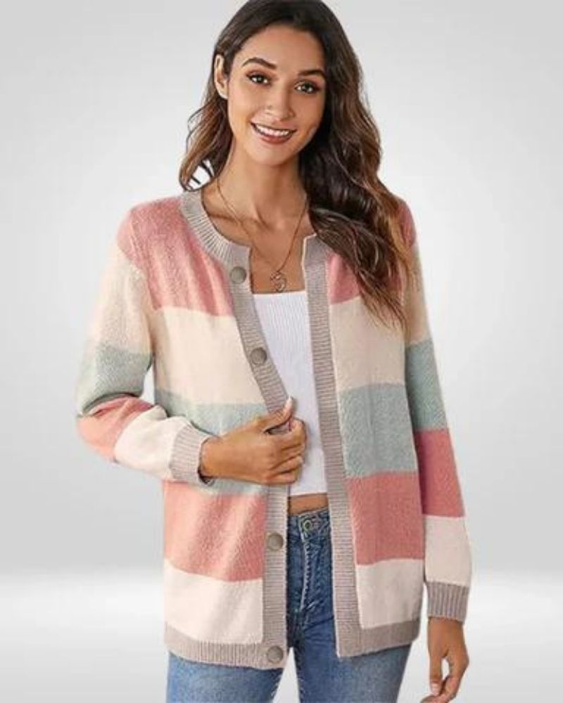 Lyanna | Pastel Stripe Cardigan