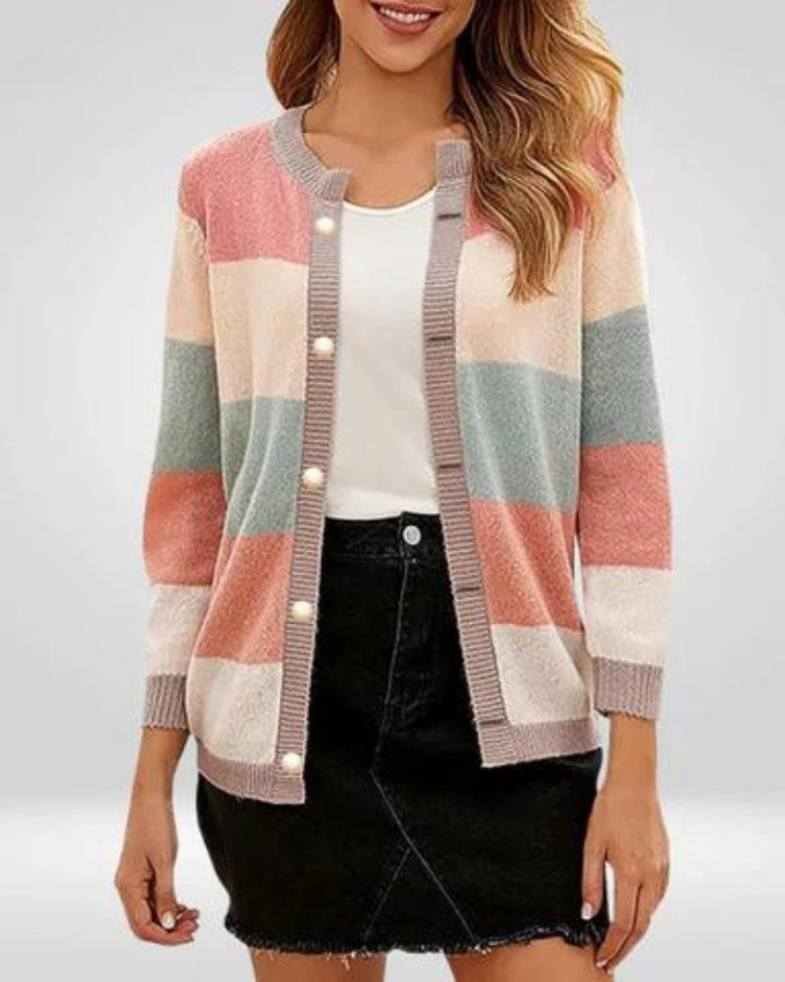 Lyanna | Pastel Stripe Cardigan