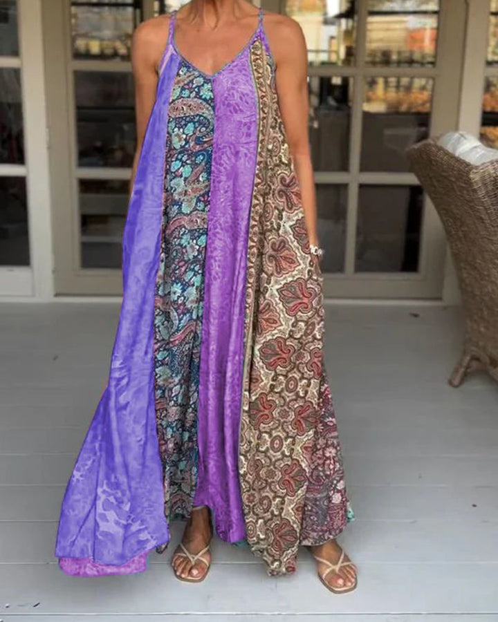 Saffron | Patchwork Maxi Dress