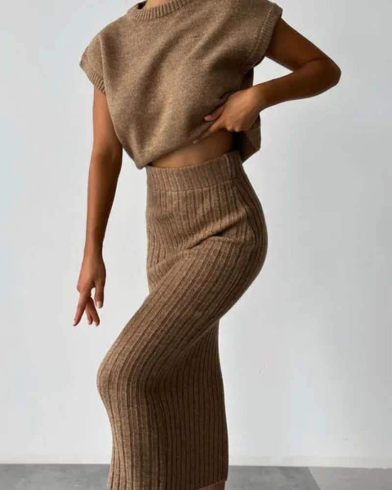 Kennedy | Knit Skirt Set