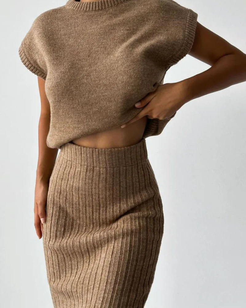 Kennedy | Knit Skirt Set