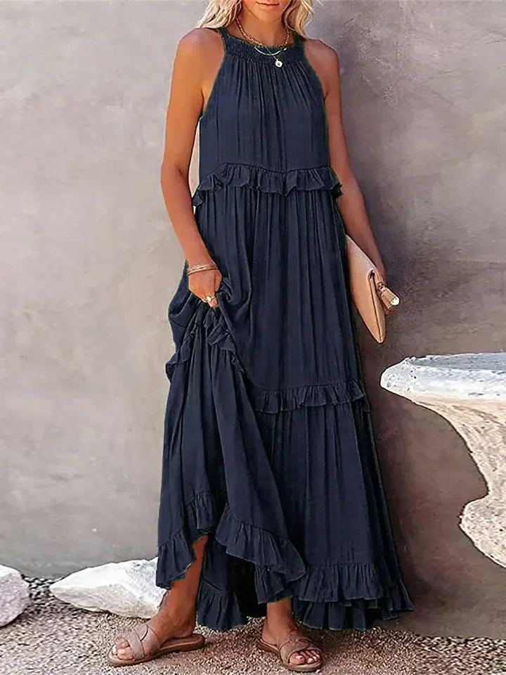 Blanka | Boho Ruffle Maxi Dress