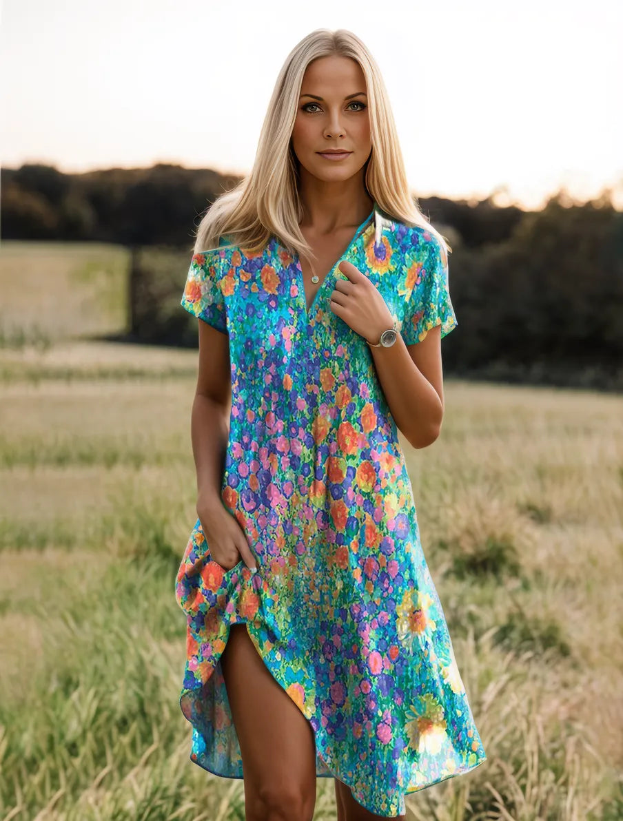 Zlata | Vibrant Floral Dress