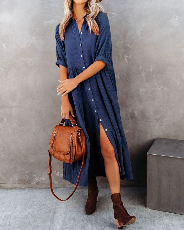 Candelaria | Button-Down Midi Dress