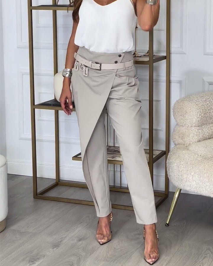 Selene | Asymmetrical Draped Pants