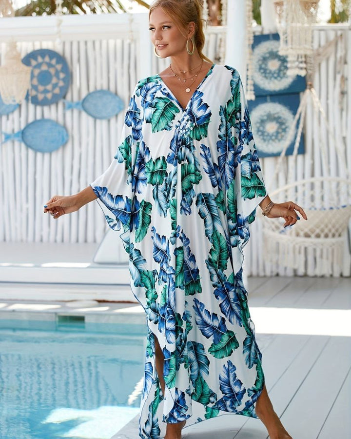 Laurine | Tropical Kaftan Dress