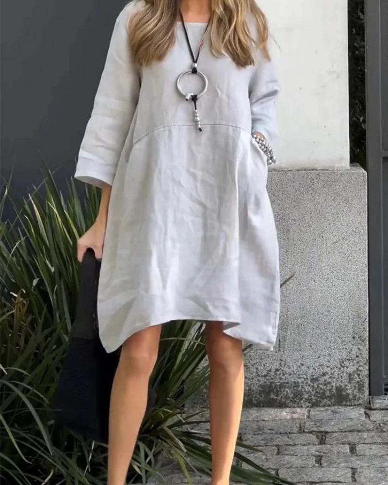 Mabel | Linen Shift Dress