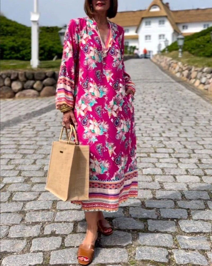 Margaux | Boho Floral Maxi Dress