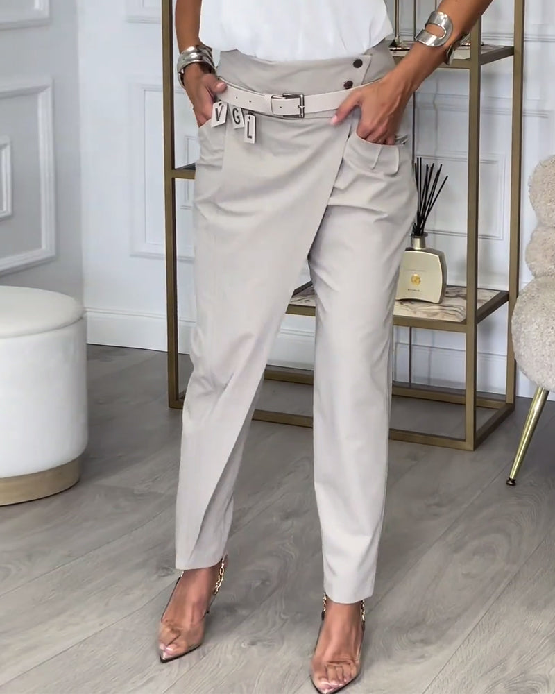 Selene | Asymmetrical Draped Pants