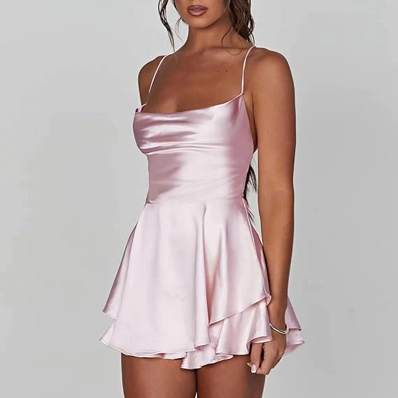 Ariel | Satin Mini Dress