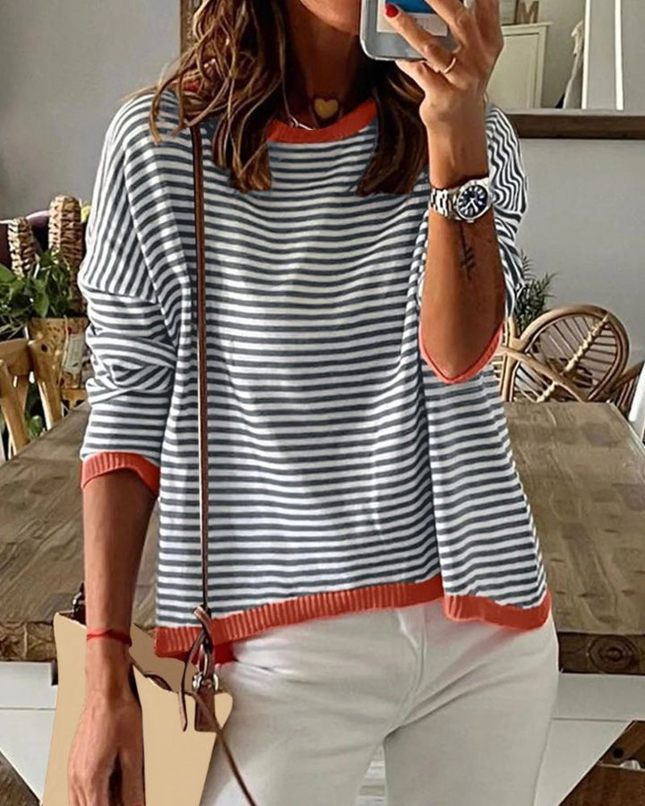 Tinsley | Striped Knit Top