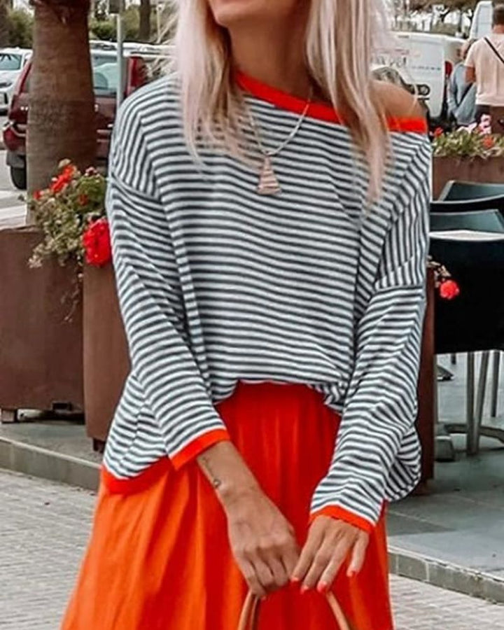 Tinsley | Striped Knit Top