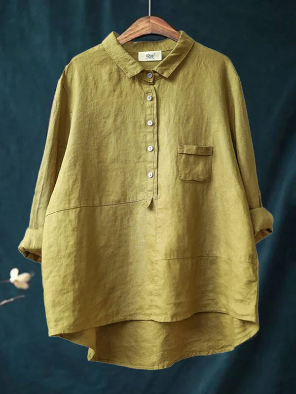 Aubrey | Linen Button-Up Shirt