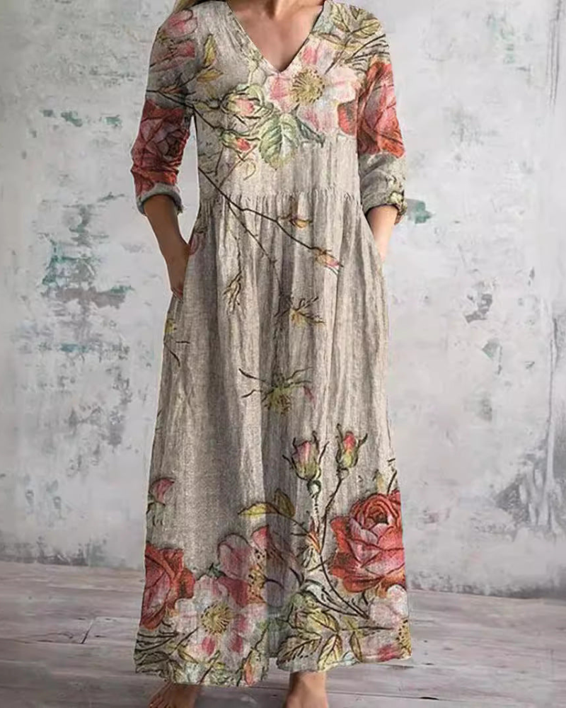 Althea | Floral Maxi Dress