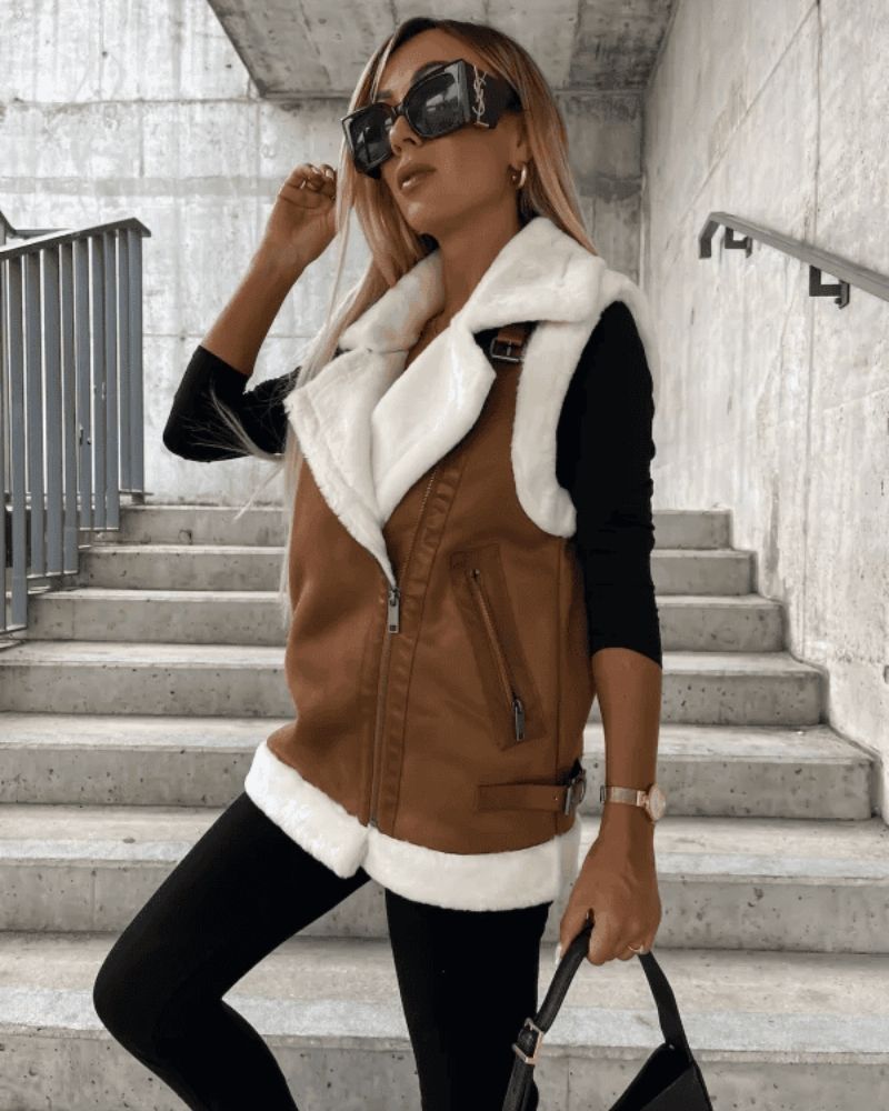 Sasha | Shearling-Lined Vest