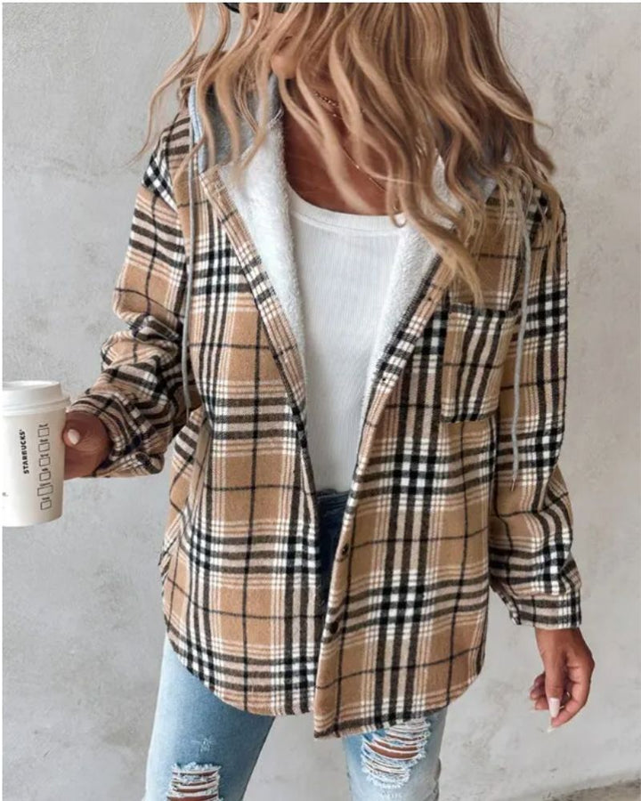 Zarina | Plaid Fleece Shacket