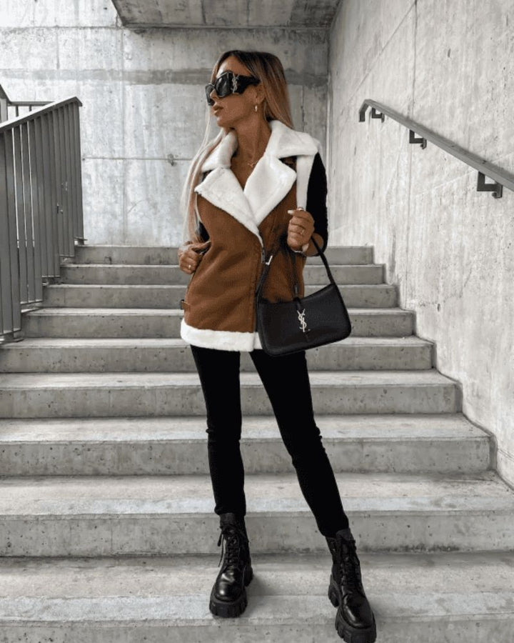 Sasha | Shearling-Lined Vest