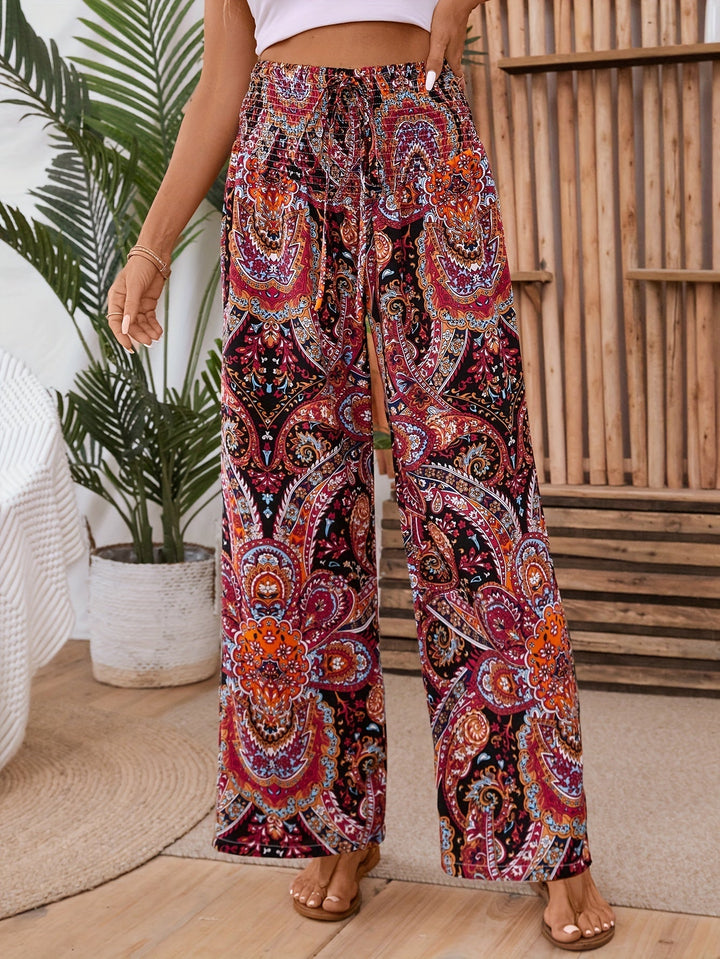 Adelaine | Paisley Boho Pants