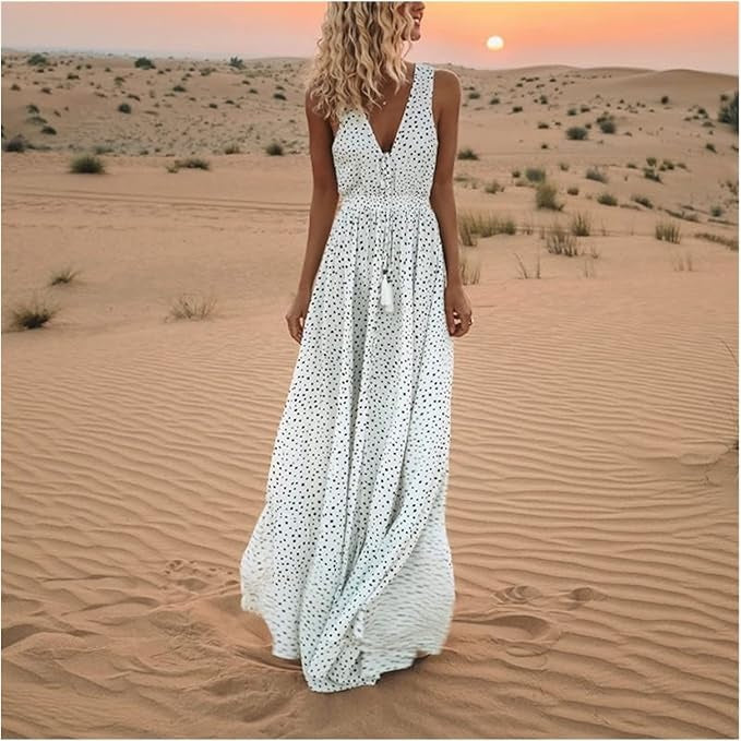 Marlene | Polka Dot Maxi Dress