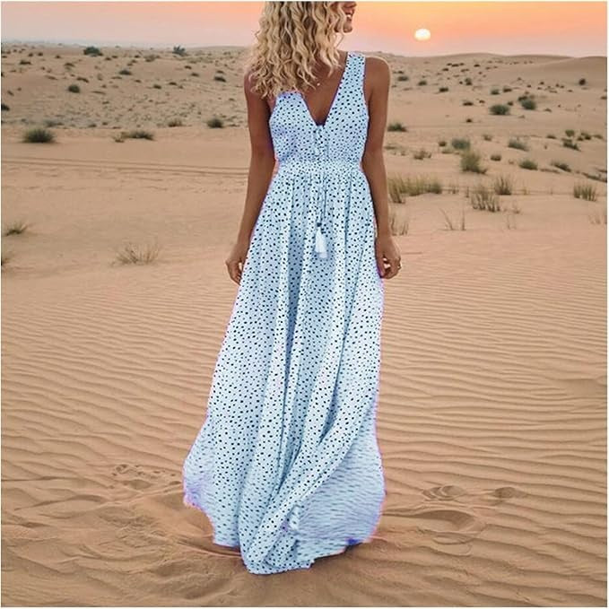 Marlene | Polka Dot Maxi Dress