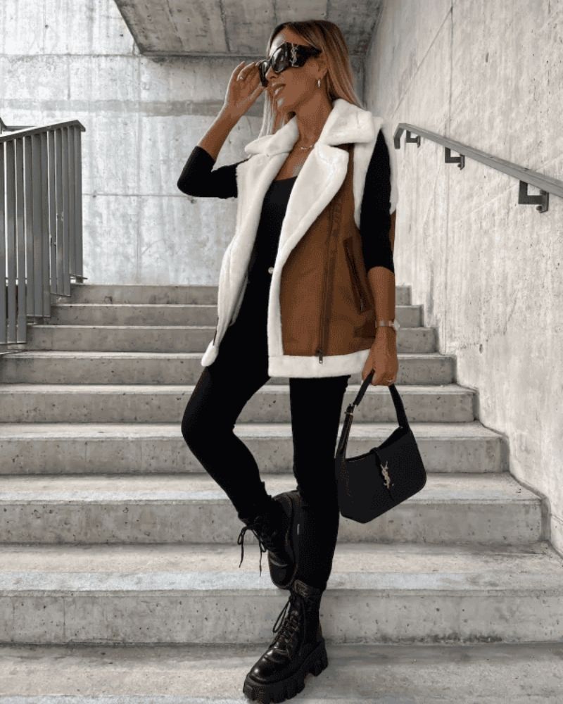 Sasha | Shearling-Lined Vest